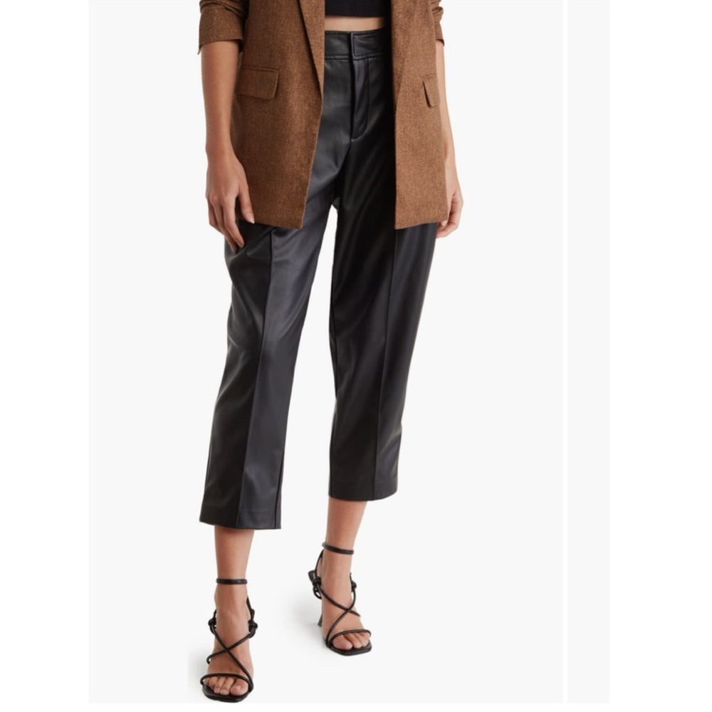 NWT BCBGenration  Seam Detail Faux Leather Crop Pants
